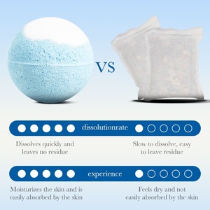 Bombes de bain bio SADOER à l'abricot et au camélia, nettoyage doux, hydratant, apaisant, bain moussant spa, soin du corps, 100g - Product Image 3
