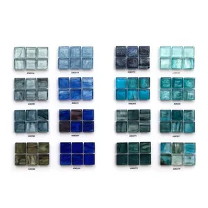 Yüzme havuzu kavrama fayans cam mozaik yüzme havuzları fayans modern banyo mozaikler kiremit mavi duş mavi cam havuz mozaik