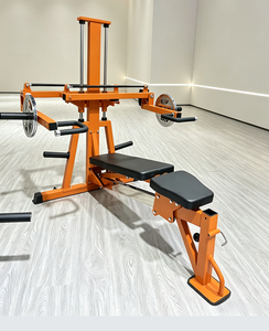 DINUO Macchina Commerciale 2 in 1 Chest Press e Shoulder Press a Carico a Piastre con Sedile Regolabile per Allenamento Parte Superiore del Corpo - Product Image 3
