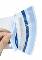 Sacs sous vide transparents de sécurité personnalisés en LDPE/HDPE, anti-effraction, double couche, avec étiquette autocollante pour code-barres et zone d'écriture, gravure
