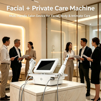 Machine de beauté pour le resserrement vaginal, le rajeunissement de la peau et l'élimination des rides pour salon, 2 en 1, professionnelle, 7 cartouches, machine de lifting du visage