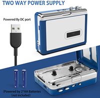 Reproductor de Casetes Bluetooth Portátil Ezcap215, Mini Walkman, Convertidor de Cintas Estéreo, Grabación MP3, Salida USB para Escuchar en Viajes
