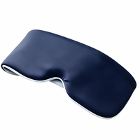 Masque de sommeil lesté pour femmes et hommes, masque oculaire à pression douce avec côtés réversibles en velours chaud et en soie glacée pour un sommeil profond