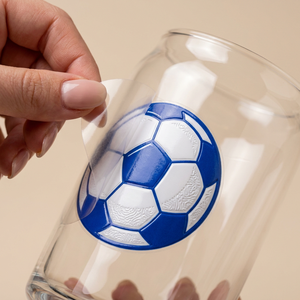 Transferts DTF UV personnalisés pour gobelets Libbey de 16 oz, imprimés en 3D avec encre en relief bleue, prêts à être expédiés, vente en gros, DIY, directement de l'usine - Product Image 1