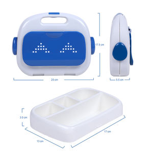 Boîte à Lunch pour enfants, <span class=keywords><strong>Robot</strong></span> portatif, conteneur de nourriture en plastique, Bento pour enfants, rangement de la nourriture fantaisie pour bébé - Product Image 2