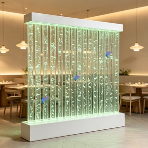 Acrylic sea life panel Water dance bubble wall Movable modern <b>room</b> <b>divider</b> Indoor decorative lighting wall - Product Image 6