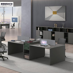 工場カスタムモダンL字型社長CEOマネージャーデスクエグゼクティブ木製オフィス家具用テーブルと椅子 - Product Image 3