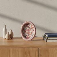 Cadre photo ovale en résine de style moderne, cadre décoratif pour chambre à coucher, salon, décoration de la maison