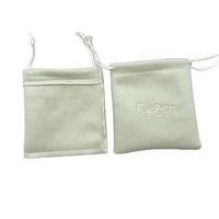 Nouvelle pochette en velours beige pour bracelet, compas des huit trésors, emballage de boutique d'or, grattoir, rangement pour barre de beauté, personnalisé