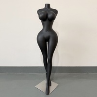 Maniquí Femenino de Cuerpo Completo de Fibra de Vidrio Dorado, Extra Grande, con Cintura Delgada, Busto Grande y Glúteos, para Exhibición en Escaparates