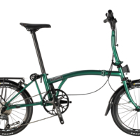 CRANSTON Vélo pliable à trois sections 16 pouces 7 vitesses avec cadre antichoc complet, guidon en Y/M, acier au molybdène S7, léger, capacité de charge 105 kg
