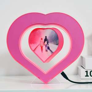 लेविटेशन फ्लोटिंग फोटो फ्रेम डिस्प्ले सबलिमिनेशन ब्लैंक दिल के आकार की एलईडी फोटो फ्रेम - Product Image 3