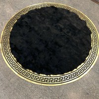 Moderner Weißer Schaffell-Imitat Kaninchenfell-Teppich Geometrisches Muster Polyester Maschinell Gefertigt für Wohnungsdekoration