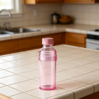 Bouteille Longstar PC 500ml sans BPA, anti-fuite, écologique, unisexe, avec infuseur à thé, design minimaliste, pour la gym, les voyages, passe au lave-vaisselle