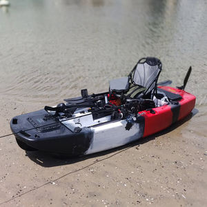 Tanque de peces vivos de gran ancho, Kayak para una persona, Kayak de pesca Modular, Pedal de aleta de Kayak motorizado para pesca, casco de Río, HDPE - Product Image 2