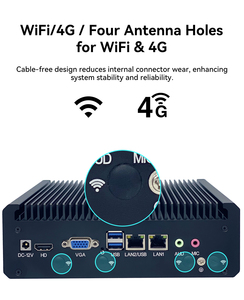 फैनलेस औद्योगिक मिनी पीसी इंटेल कोर i5 5350u 6200u 8257u barrabin दोहरे लान 6 rs232 rs485 x86 लिनक्स एम्बेडेड कंप्यूटर - Product Image 2