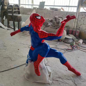Escultura de Spider-Man de los Vengadores, FRP, Héroe de Película, <span class=keywords><strong>Hulk</strong></span>, Iron Man, Adornos, Escultura de Spider-Man de FRP - Product Image 4