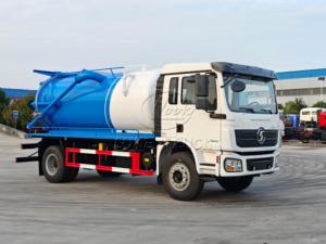 Shacman 15CBM Sewage Vacuum Truck 6 Wheel Powerful <b>Suction</b> <b>Pump</b> Septic Tank Cleaning Truck Chinese Manufacturer Global Export - Product Image 4