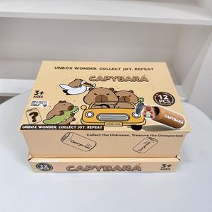 ของเล่นใหม่มาแรง ตุ๊กตาคาปิบาร่าในกล่องแคปซูล ของเล่นพวงกุญแจเซอร์ไพรส์สุดสร้างสรรค์ กล่องสุ่มตุ๊กตา - Product Image 3
