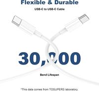 Câble de charge ultra-rapide 120W Type-C pour téléphone portable, ordinateur, iPad - Câble épaissi pour imprimante et appareil photo