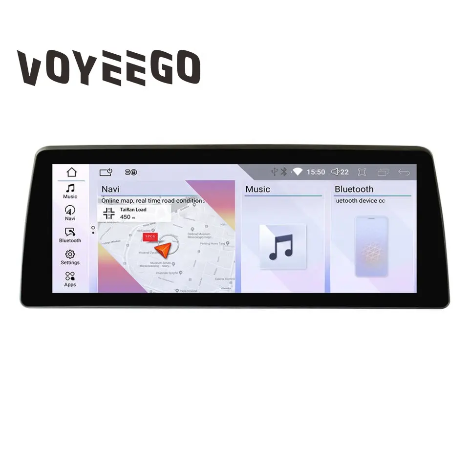 Voyeego 10.25 inch Car DVD Player For BMW 2/3/4/5/6/7 Series X1 X3 X4 X5 X6 F01 F06 F07 F10 F15 F22 F25 F30 F32 F48 E60 E70 E90