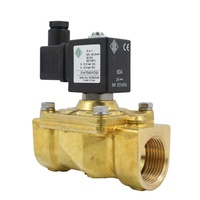 Vanne solénoïde à deux voies en laiton ODE 21HT6K0Y250 1 pouce DN25 AC220V pour eau et gaz, normalement fermée (N.C.), AC24V AC110V, en stock
