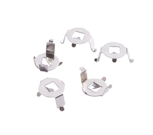 <span class=keywords><strong>Contact</strong></span> de batterie en métal / cage de batterie AG13 LR44 à montage traversant personnalisé, 1,5 V, ROHS CE, profil bas, JIATEL - Product Image 1
