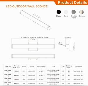 <span class=keywords><strong>Salle</strong></span> <span class=keywords><strong>de</strong></span> <span class=keywords><strong>bain</strong></span> intérieure moderne Vanité à LED avec <span class=keywords><strong>applique</strong></span> murale pour <span class=keywords><strong>salle</strong></span> <span class=keywords><strong>de</strong></span> <span class=keywords><strong>bain</strong></span> <span class=keywords><strong>Miroir</strong></span> à LED avec design 5CCT - Product Image 5