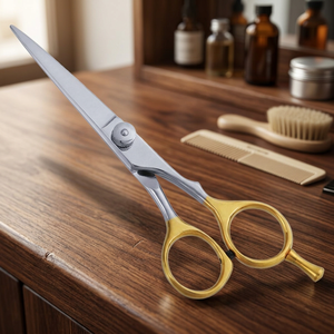 กรรไกรตัดผมมืออาชีพ สแตนเลสสตีล ปลายคม สำหรับคนถนัดขวา ด้ามยาว - Product Image 3