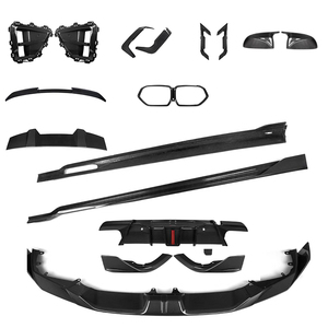 하이 퀄리티 건조 탄소 섬유 X6M F96 LCI 건조 탄소 섬유 프론트 립 리어 디퓨저 사이드 스커트 리어 스포일러 그릴 2024 + - Product Image 6