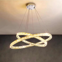 Lustre moderne pour hôtel, éclairage en cristal, luminaire suspendu pour la maison, luxe, K9 LED, restaurant, salon, salle à manger, lampe de plafond