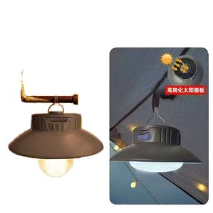 ไฟแคมป์ปิ้ง LED พลังงานแสงอาทิตย์สำหรับกลางแจ้ง พร้อมแบตเตอรี่ในตัว ระดับการป้องกัน IP65 สำหรับสวน ไฟฉุกเฉิน ไฟสำหรับคนงานเหมือง ไฟสำหรับตลาดกลางคืน - Product Image 1