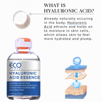 Fabricant et fournisseur de sérum pour le visage, vente en gros d'essence hydratante pour le visage pour les soins quotidiens de la peau, OEM ODM, acide hyaluronique, hexapeptide