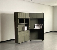 Buffet d'appoint artistique minimaliste contemporain haut de gamme pour salon de villa, meuble à vin décoratif de designer