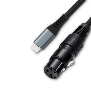 Tipo C maschio a 3 Pin <span class=keywords><strong>XLR</strong></span> femmina cavo microfono DAC Chip <span class=keywords><strong>XLR</strong></span> a USBC adattatore PVC rivestito combinazione schermato cavo dati Audio - Product Image 3