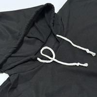 Robe de Chambre à Capuche en Microfibre de Couleur Unie Personnalisée OEM, Robe de Chambre à Capuche Personnalisée avec Logo, Taille Unique avec Pochette de Transport