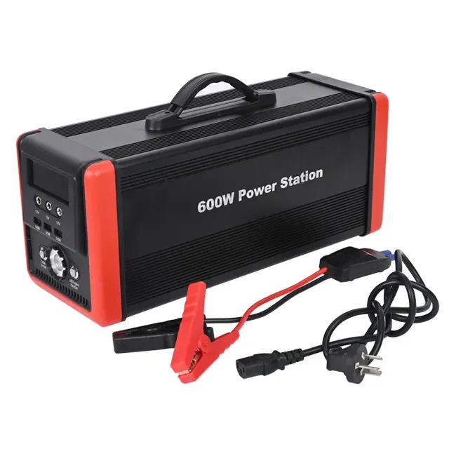 Solar Lifepo4 Portable storage battery 1kw LCD display Solar Energy System AC 220V 50Hz DC 12V USB 5V 1A portable power station