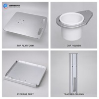Chariot de densitomètre osseux à ultrasons médical avec plateforme et porte-gobelet réglable pour hôpital, clinique, vente en gros, OEM
