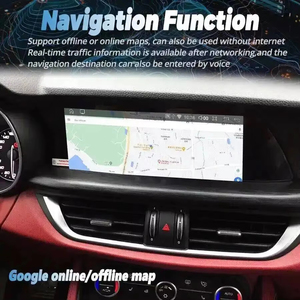 วิทยุติดรถยนต์ Qualcomm Android Carplay สำหรับ Alfa Romeo Giulia Stelvio ปี 2016-2021 เครื่องเล่นมัลติมีเดีย บลูทูธ 4G GPS ระบบนำทาง สเตอริโอ - Product Image 5
