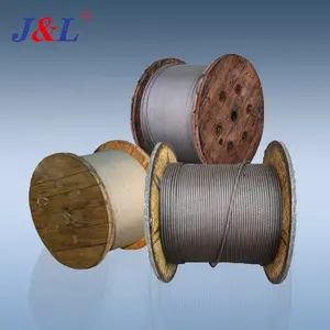 Julisling Contacted Steel Cable 6*24S+7FC 6*36WS+IWR 6*49SWS+IWR High Carbon Customized Smooth Galvanized Customer GB Steel Wire