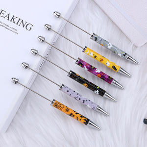 2025 New Arrival Cheap Plastic Printed Logo CC LC Christmas Halloween Ballpoint <b>Pen</b> Cartoon Beads Durable <b>Gift</b> Wholesale DIY - Product Image 2