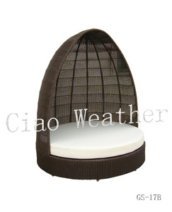 Patio giardino esterno mobili di lusso in alluminio corda lettini esterno <span class=keywords><strong>mare</strong></span> giorno letto spiaggia lettini rotondi con cuscino - Product Image 3