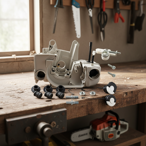 Kit Coperchio Pompa Olio, Tappo Carburante e Regolatore Catena Compatibile con Motoseghe MS200T e 020T Modello D0100HED6SV - Product Image 3