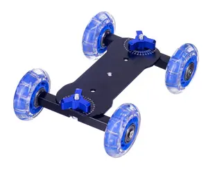 专业设计车轮DSLR摄像头台式迷你漂移静音导轨轨道滑梯车
