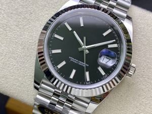 Reloj Mecánico de Lujo de Súper Calidad, Resistente al Agua, 41 mm, Acero CFactory 904L, Movimiento 3235, Esfera Negra 126-334, Correa Jubilee - Product Image 4