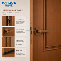 Porte en bois massif de pin et chêne moderne, insonorisée et décorative, à ouverture latérale pour chambres et intérieurs – Meilleure vente