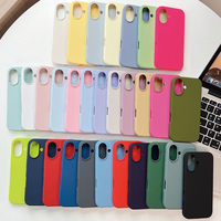 MOQ500 Nouvelle coque de téléphone antichoc en silicone liquide véritable pour iPhone 18 17 16 15 14 13 Pro Max