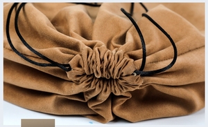 Sac à cordon en velours écologique de qualité supérieure, directement de l'usine, pour le rangement des bijoux - Product Image 4