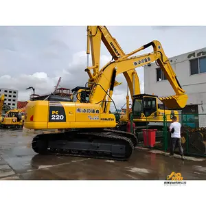 เครื่องขุดแบบใช้แล้วอุปกรณ์ก่อสร้างเครื่องจักรที่ใช้ใน PC220-8รถขุด Komatsu ของญี่ปุ่น