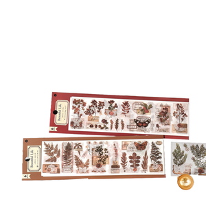 Cinta Decorativa de Papel Washi de la Serie Concepto Plantas Silvestres de Intouch.me, Estilo Retro Iluminado, Material Decorativo para Agendas - Product Image 1